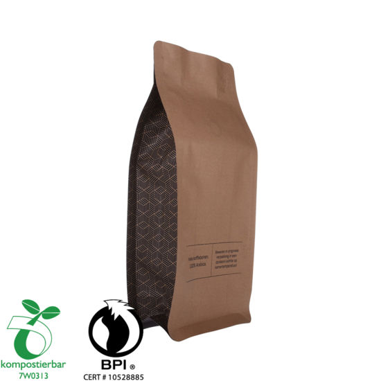 来自中国的可重复密封的Ziplock可堆肥咖啡袋黑色批发