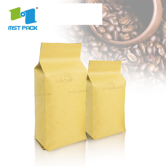 高端品质工厂价格环保食品级8盎司定制印花聚酯薄膜12盎司咖啡袋与阀门拉链