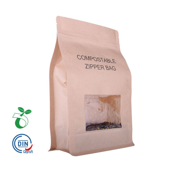100％回收Fsc认证的牛皮纸袋生物降解塑料袋